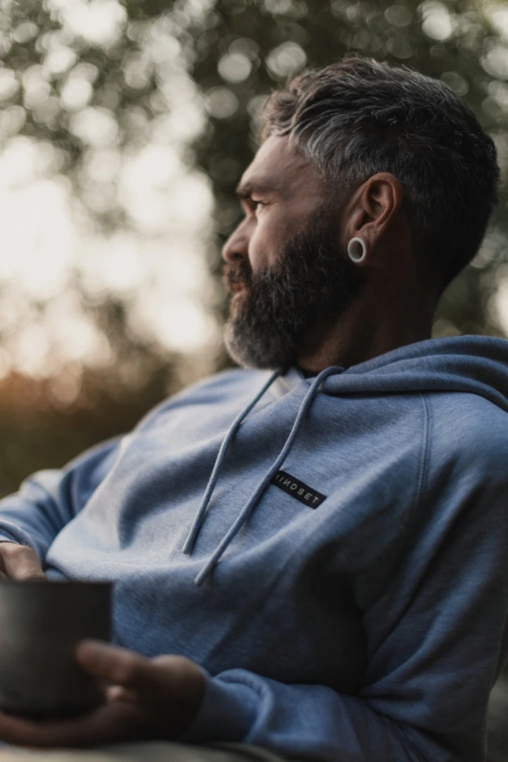 Korda Mindset Patch Hoodie - Heather Grey