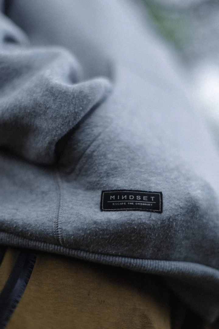 Korda Mindset Patch Hoodie - Heather Grey