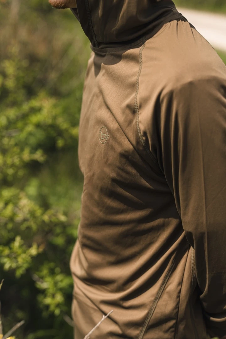 Korda UPF Hooded Top - Dark Khaki