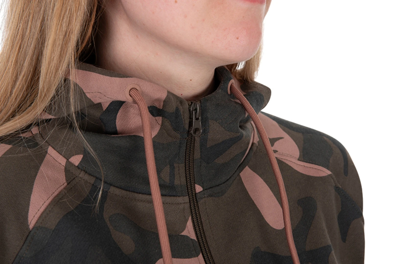 Fox Womens Zipped CAMO Hoodie