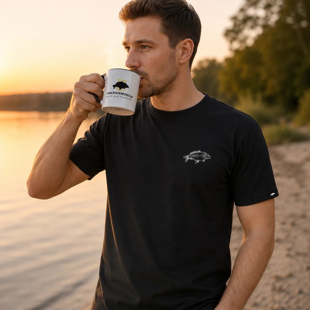 Rockworld T-Shirt Free on the bank  - Negru