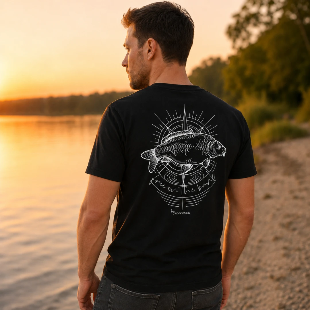 Rockworld T-Shirt Free on the bank  - Negru