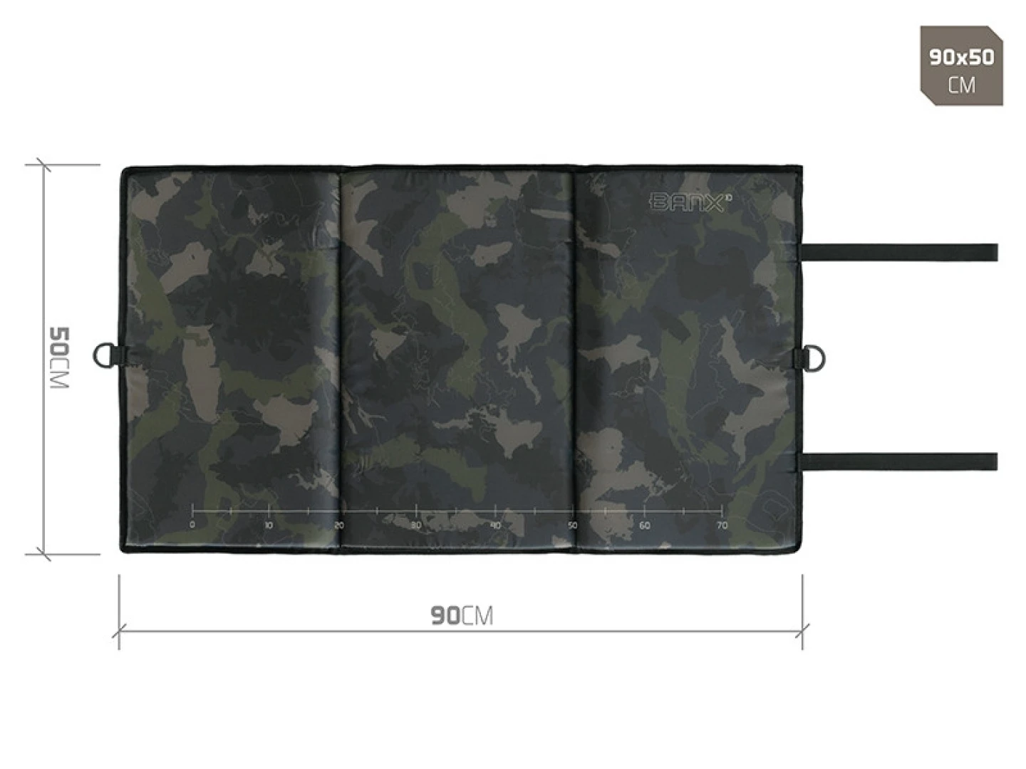 Delphin CarpMAT BANX Camo 90 x 50 cm - Mata karpiowa