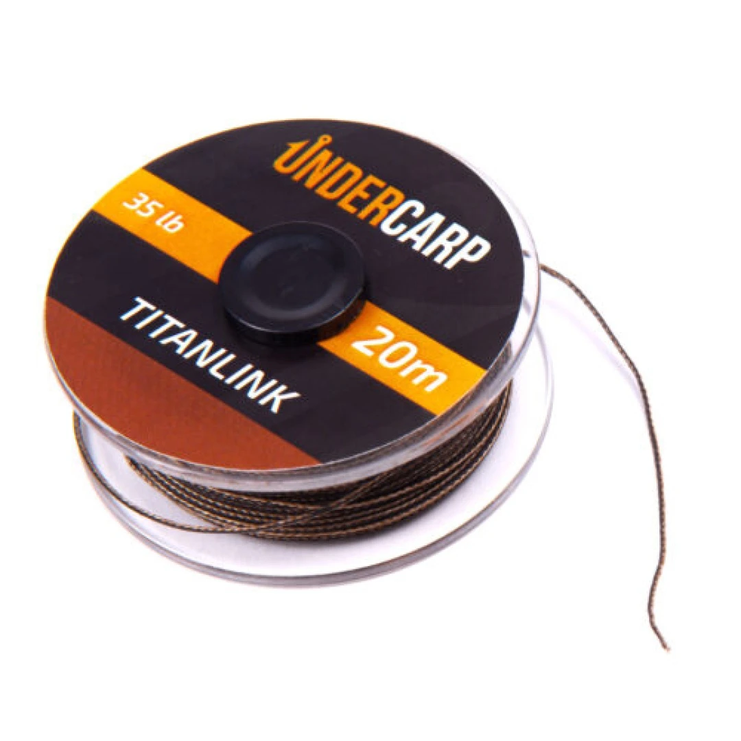 UnderCarp TITANLINK Brown - Plecionka przyponowa 