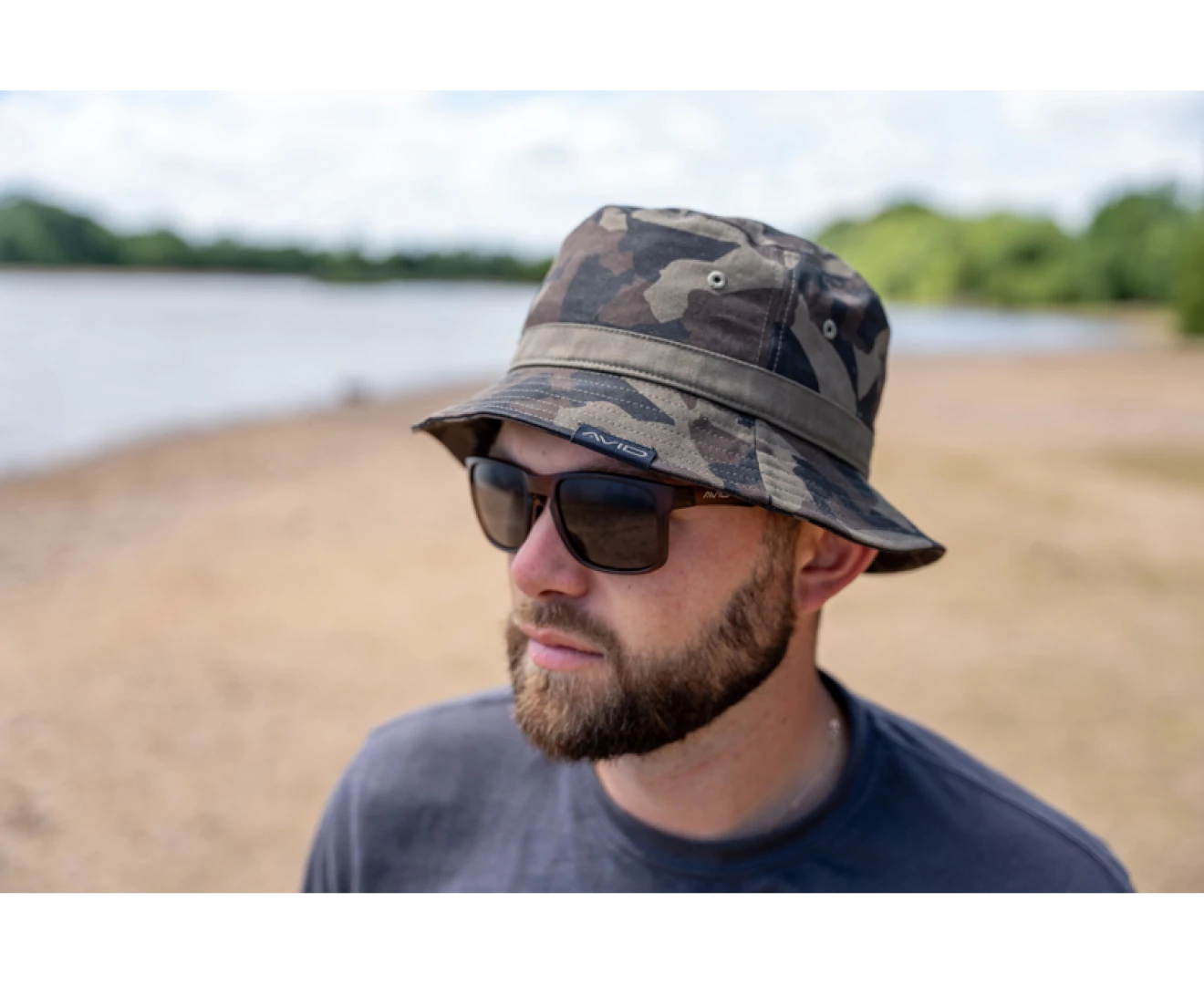 Avid Carp Distortion Dark Camo Bucket Hat
