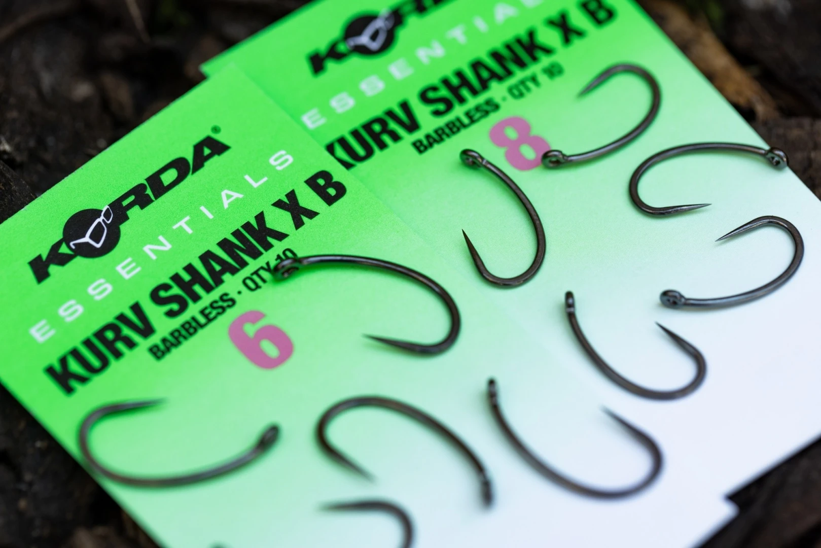 Korda Essentials Kurv Shank X Hooks Barbless 4 (senza ardiglione)