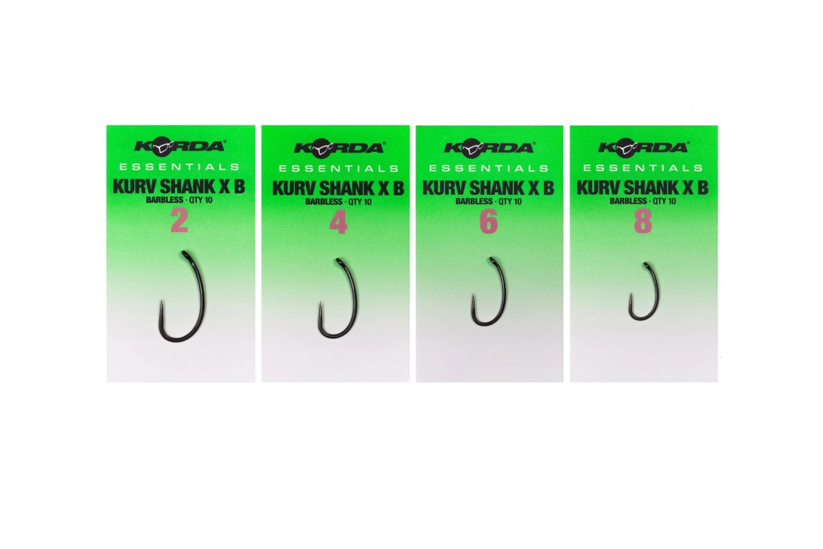 Korda Essentials Kurv Shank X Hooks Barbless 4 (senza ardiglione)