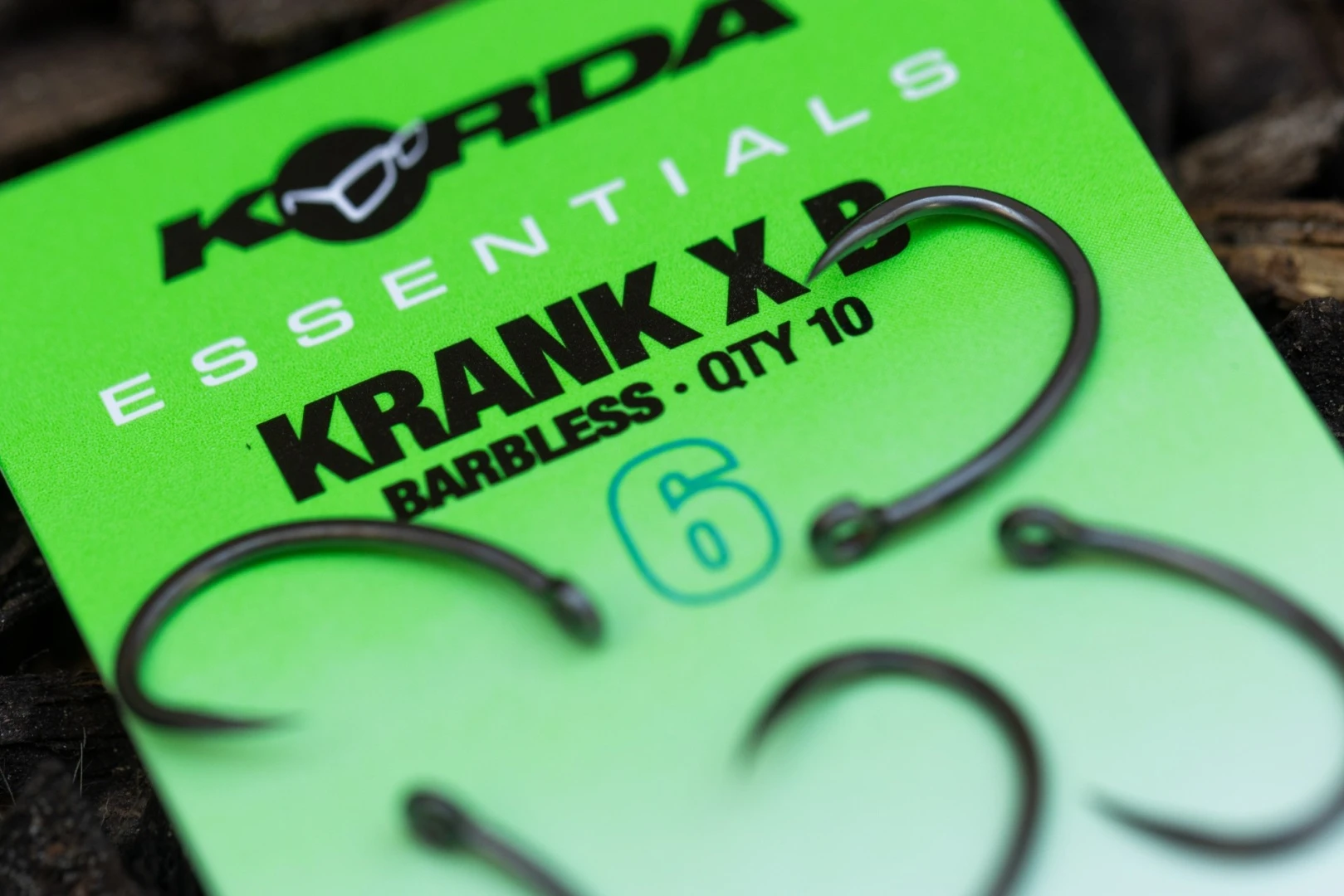Korda Essentials Krank X Hooks Barbless 6 (senza ardiglione)