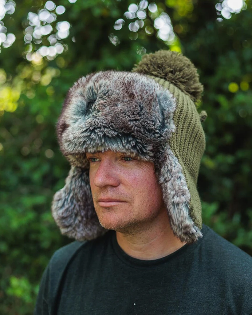 Fox Trapper Hat - Green