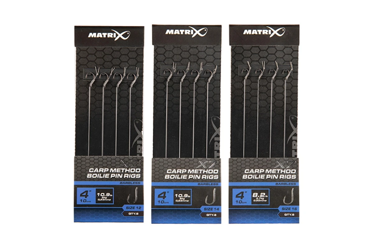 Matrix X7 Carp Method Boilie Pin Rigs - 10cm   12