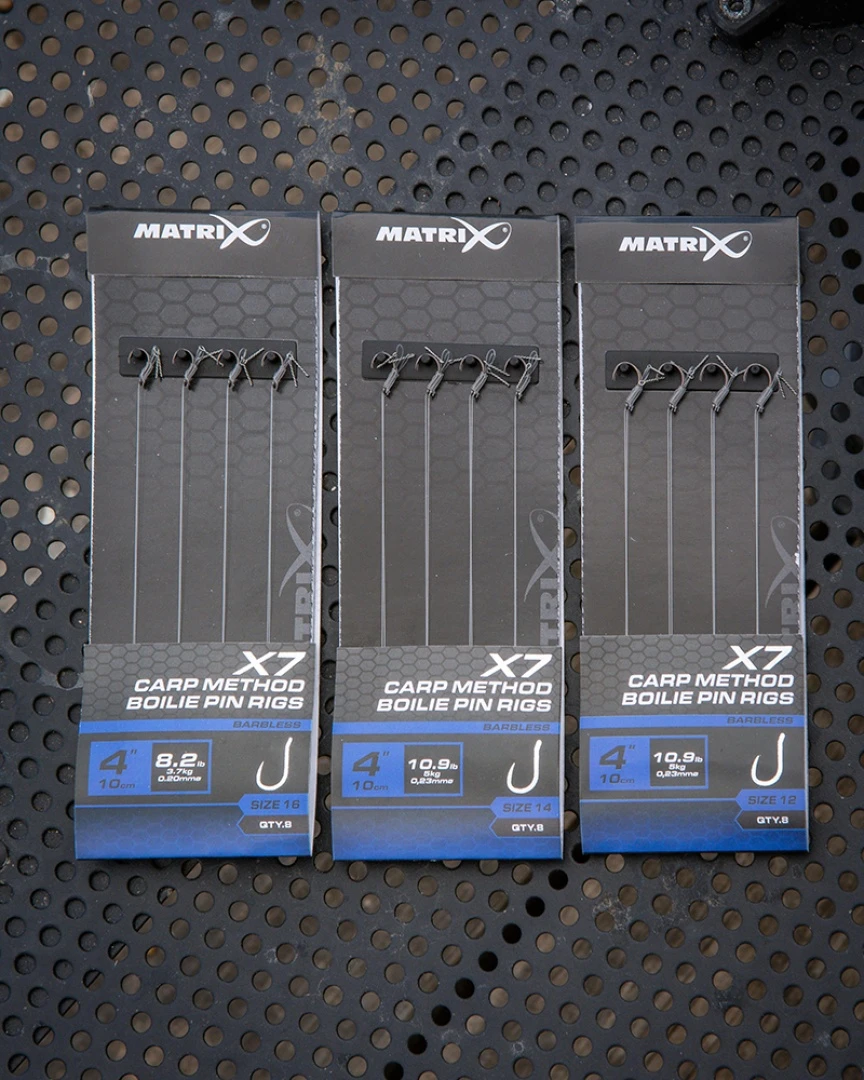 Matrix X7 Carp Method Boilie Pin Rigs - 10cm   12