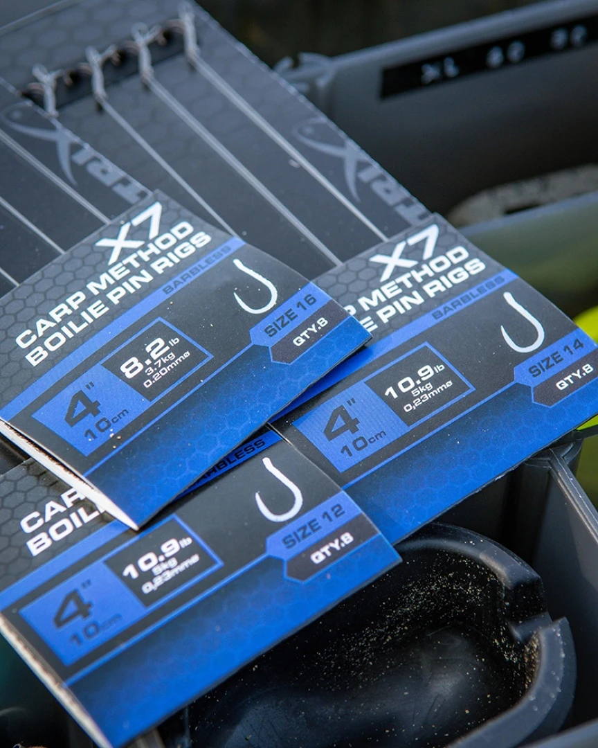 Matrix X7 Carp Method Boilie Pin Rigs - 10cm   12