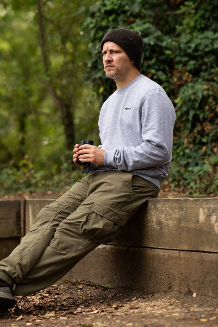 Korda Patch Crewneck - Heather Grey S