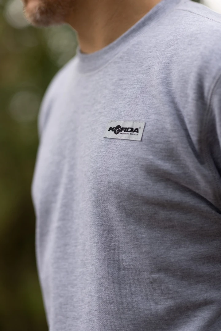 Korda Patch Crewneck - Heather Grey S