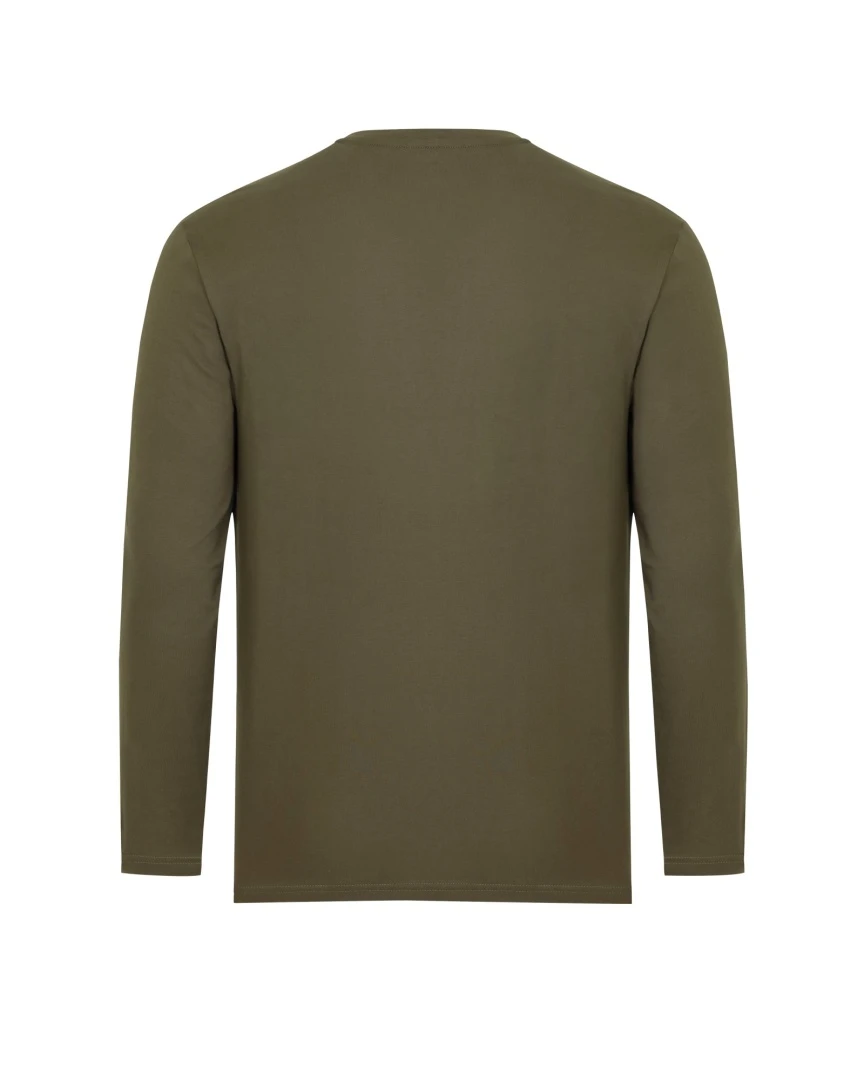 Korda Mindset Minimal LS T-Shirt - Dark Olive - Mindset Minimal LS Tee | Tmavá oliva M