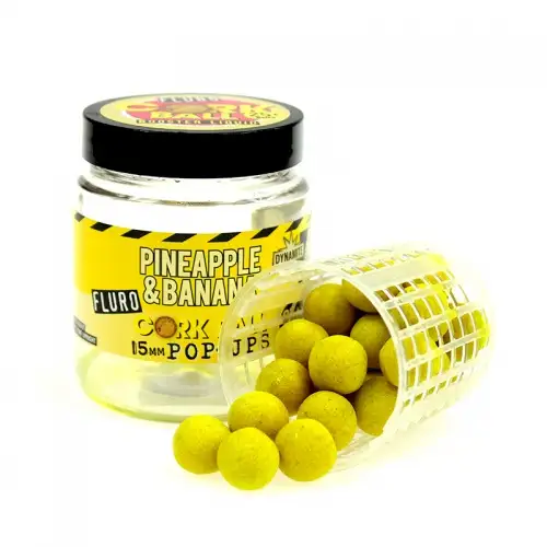 DynamiteBaits Fluro Corkball Pop-Ups Pineapple & Banana