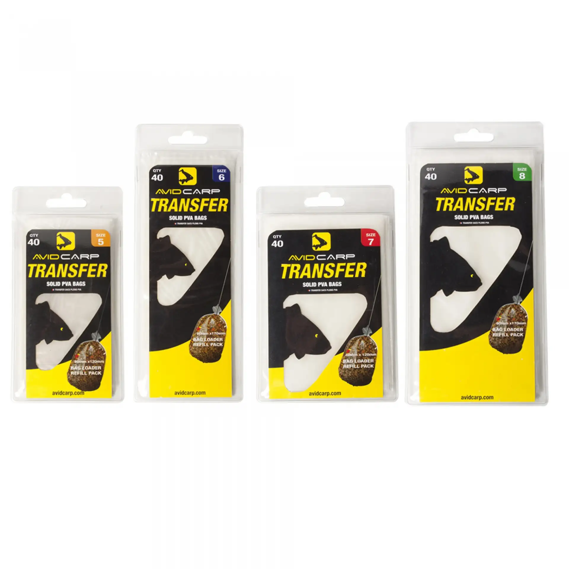 Avid Carp Transfer Solid PVA Bags size 8