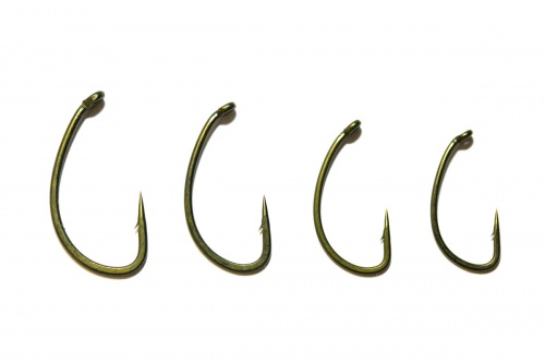 Avid Carp CRV Curved Shank Barbed Hooks