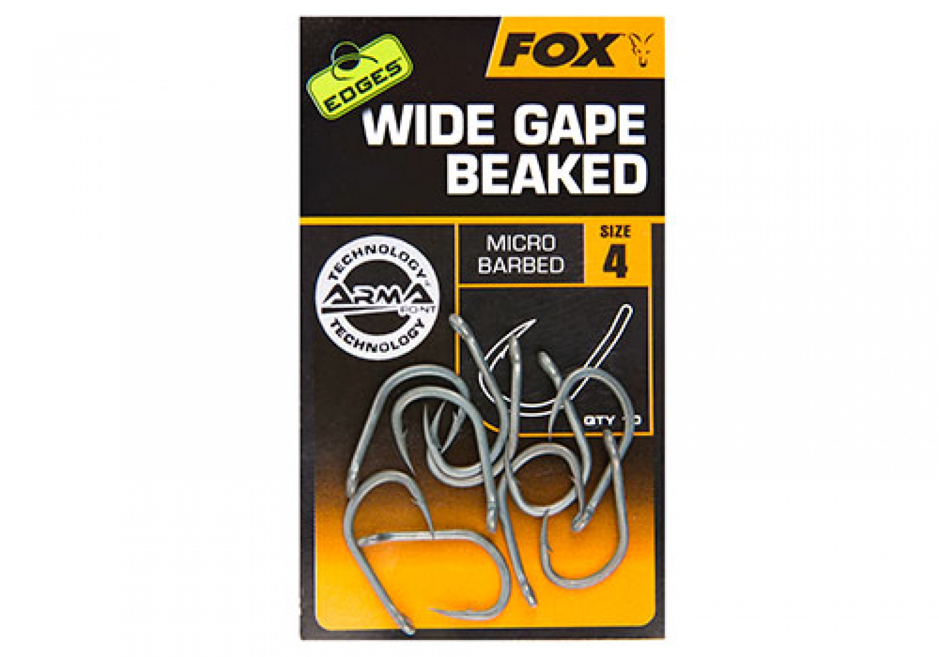 Fox Edges Arma Point Wide Gape Baeked Hooks